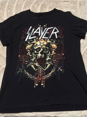 Men’s Slayer Band Vintage T-shirt Skulls Size: Medium